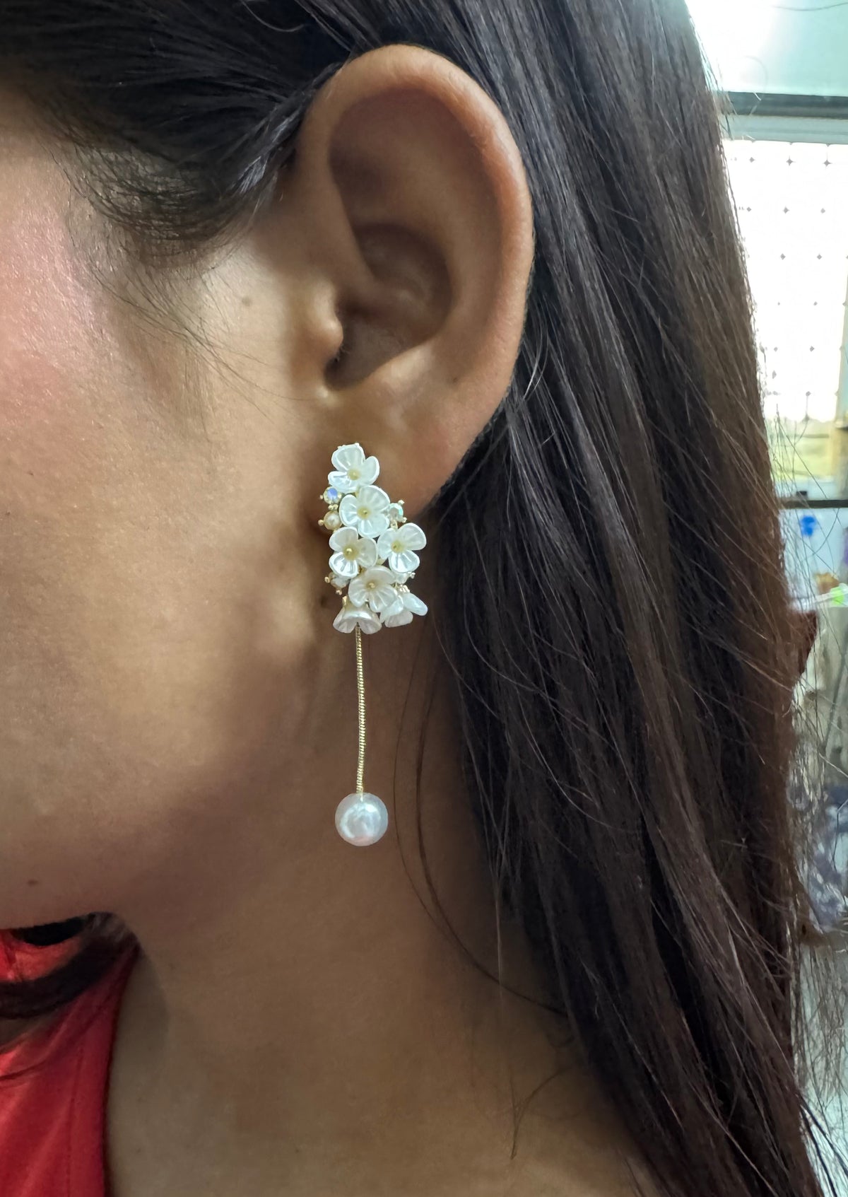 Aurevia™ Elegant Pearl Drop Earrings – Gold-Plated Minimalist Design